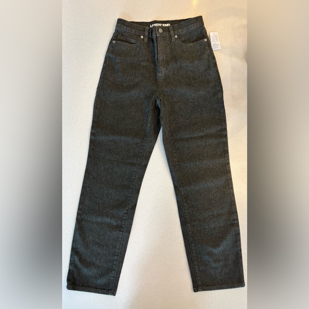 NWT Lands’ End Over-dyed Straight Leg Jeans